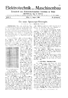 Elektrotechnik und Maschinenbau Jg. 53 H. 31 (1935)