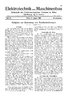 Elektrotechnik und Maschinenbau Jg. 53 H. 32 (1935)