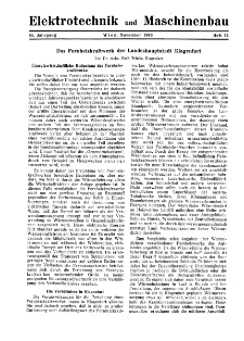 Elektrotechnik und Maschinenbau Jg. 65 H. 11 (1948)