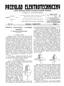 Przegląd Elektrotechniczny : organ Stowarzyszenia Elektrotechników Polskich R. VIII z. 7 (1926)