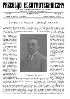 Przegląd Elektrotechniczny : organ Stowarzyszenia Elektrotechników Polskich R. XIV z. 2 (1932)
