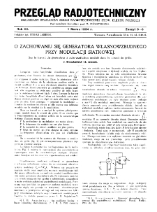 Przegląd Radjotechniczny: ogłaszany staraniem Sekcji Radjotechnicznej Stow. Elektr. Polskich R. XII z. 5-6 (1934)
