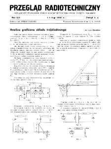 Przegląd Radiotechniczny: ogłaszany staraniem Sekcji Radiotechnicznej Stow. Elektr. Polskich R. XVII z. 3-4 (1939)