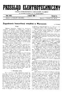 Przegląd Elektrotechniczny : organ Stowarzyszenia Elektrotechników Polskich R. XVIII z. 5 (1936)