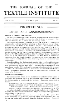 Proceeding Vol. XXVII No.10 (1936)