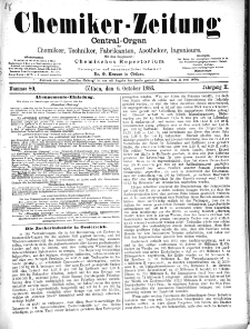 Chemiker-Zeitung Jg. 10 Nr. 80 (1886)