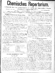 Chemiker Zeitung: Chemisches Repertorium Jg. 12 Nr. 22 (1888)