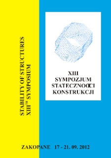 Sympozjum Stateczności Konstrukcji (13 ; 2012 ; Zakopane)