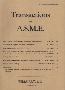 Transactions of the American Society of Mechanical Engineers vol. 62 no. 2 (1940)