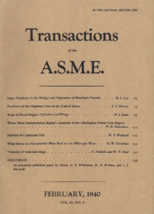 Transactions of the American Society of Mechanical Engineers vol. 62 no. 2 (1940)