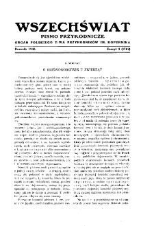 Wszechświat Pismo Przyrodnicze 1946 z. 4