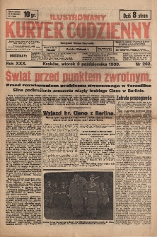 Ilustrowany Kuryer Codzienny R. 30 nr 262 - 3 październik (1939)