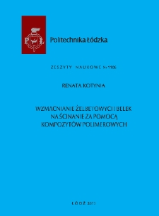 Wzmacnianie żelbetowych belek na ścianie za pomocą kompozytów polimerowych