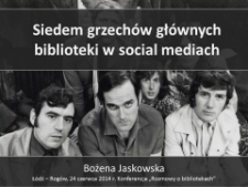 Siedem grzechów głównych biblioteki na Facebooku